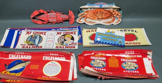 LOT OF OYSTER LABELS