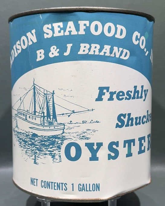 MADISON SEAFOOD GALLON OYSTER CAN: ~
