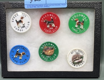 6 SPEEDWELL FORGE CLUB FIELD TRAIL PINS