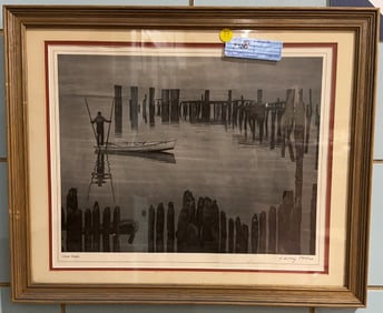 AUBREY BODINE "OYSTER TONGER" PRINT