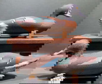 PAIR OF MADISON MITCHELL BLUE-WINGED TEAL 1975