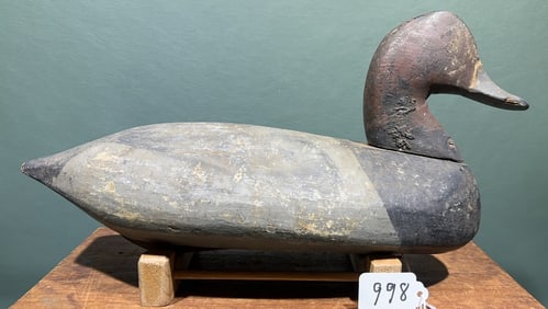 ANTIQUE REDHEAD DRAKE W/ IRON KEEN