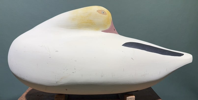 BOB LITZENBERG SLEEPING HEAD SNOW GOOSE: #1 - 1993 ~ 16-1/2" X 9"