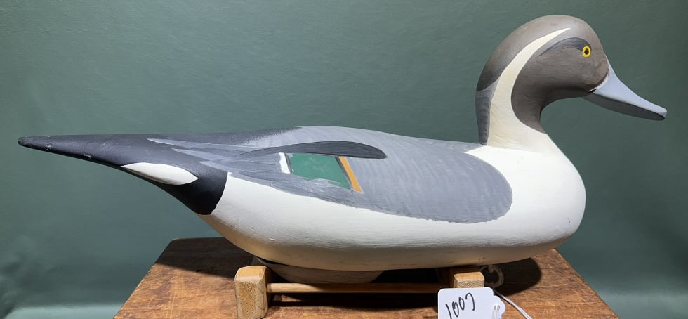 MADISON MITCHELL PINTAIL DRAKE DECOY: ~ 19" X 8"