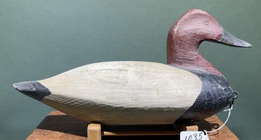 RON VICK CANVASBACK DRAKE DECOY