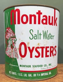 MONTAUK 1 GALLON OYSTER CAN