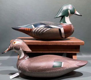 MADISON MITCHELL DECORATIVE WOOD DUCKS ~ RARE