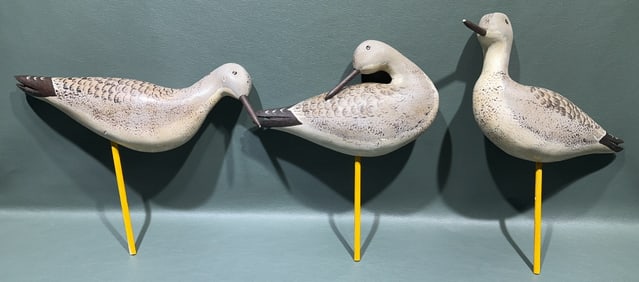 SET OF 3 LINDA ROBINSON SHOREBIRDS