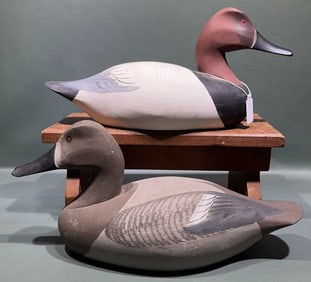 PAIR ROGER URIE DECORATIVE CANVASBACKS