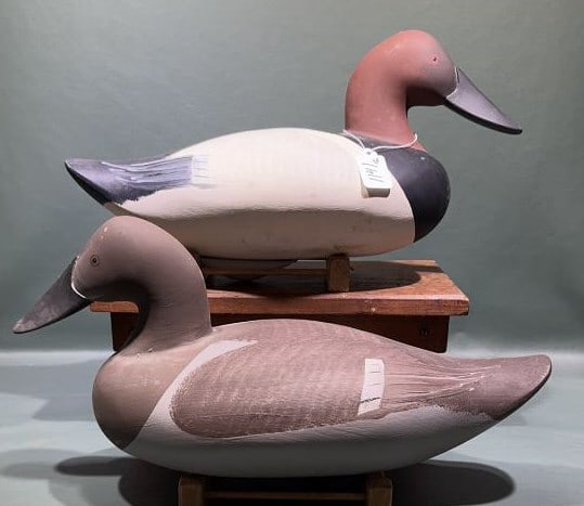 PAIR JIM PIERCE OVERSIZED CANVASBACKS: 18" LONG