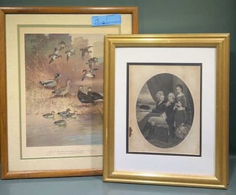 WASHINGTON FAMILY PRINT & LYNN BAGUE HUNT PRINT