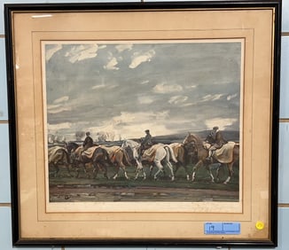 A. J. MUNNINGS FRAMED HORSE PRINT