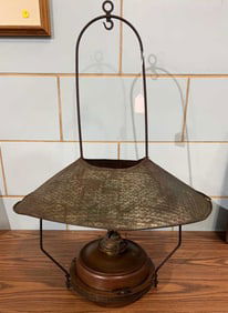 ANTIQUE HANGING OIL LAMP