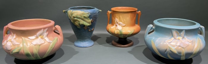 4 PIECES OF ROSEVILLE