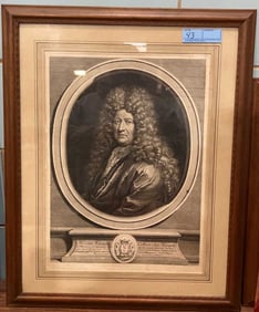 PIERRE MIGNARD ETCHING OF EDOUARD COLBERT