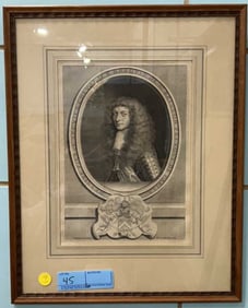 6 EARLY FRENCH ETCHING OF ROYALTY
