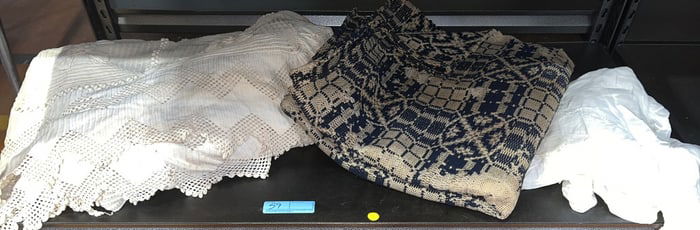 BLUE & WHITE COVERLET LOT