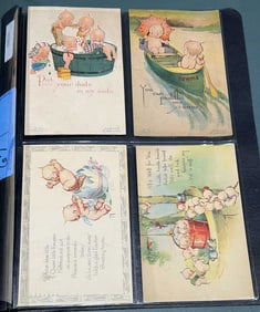 LG COLLECTION OF EASTER & KEWPIE POSTCARDS