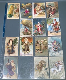 COLLECTION OF VARIOUS SANTA POSTCARDS