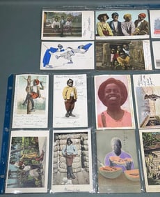 18 BLACK AMERICANA POSTCARDS