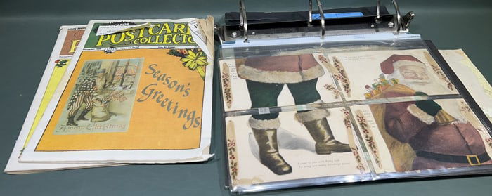 ALBUM OF VARIOUS SANTA POSTCARDS