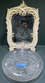 ARTGLASS BOWL & FRAMED MIRROR