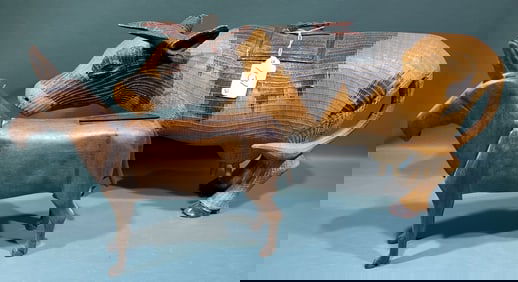 VINTAGE DONKEY CIGARETTE DISPENSERS & WOVEN BULL