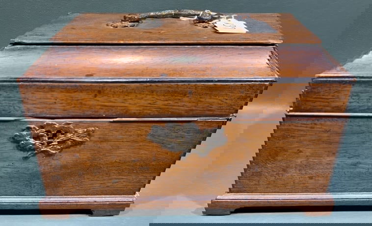 ANTIQUE ENGLISH TEA CADDY (1 of 5)