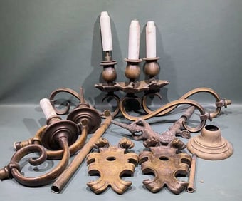 ANTIQUE BRASS GAS FIXTURES