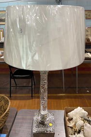 LARGE CRYSTAL BANQUET LAMP