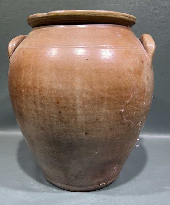 JACON HENRY HUDSON ST. ALBANY NY STONEWARE CROCK: ~ 9" TALL (all sizes are approximate for shipping calculations for detailed sizes please contact us)