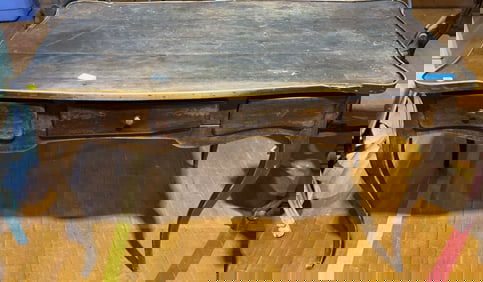 ANTIQUE FRENCH 3 DRAW DESK