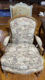 2 FRENCH UPHOLSTERED CHAIRS