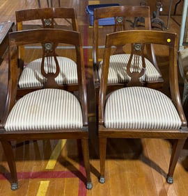 SET OF 4 FRENCH NEOCLASSICAL CHAIRS