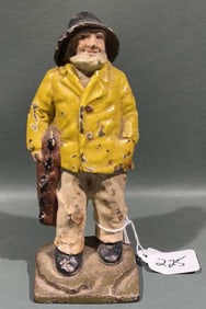 ANTIQUE CAST IRON "OLD SALT" DOORSTOP