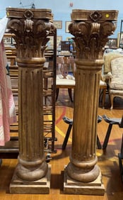 PR. LARGE WOOD CORINTHIAN COLUMNS