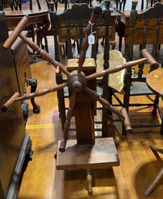 ANTIQUE WOODEN YARN WINDER