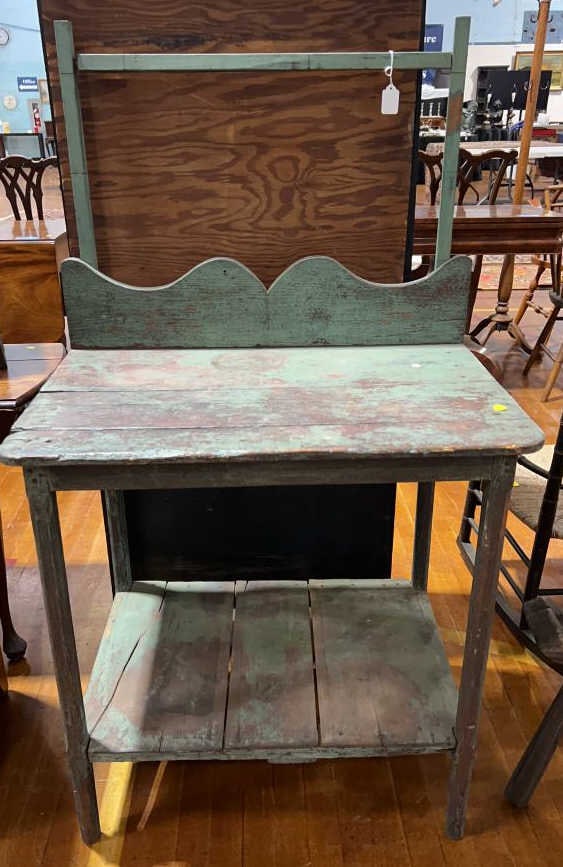 ANTIQUE PAINTED WASHSTAND (1 of 3)