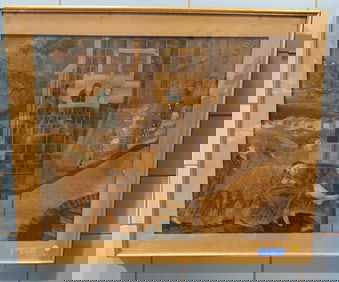 LARGE FRAMED NEEDLEWORK