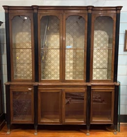 LARGE 2 PIECE FRENCH BREAKFRONT