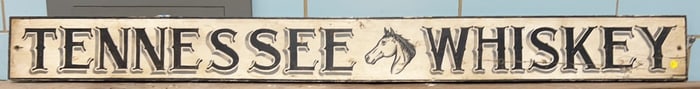 "TENNESSEE WHISKEY" WOODEN SIGN