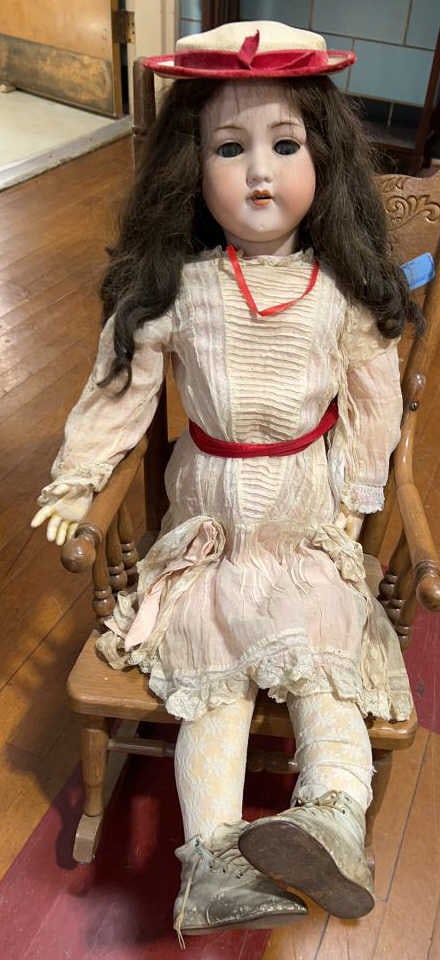 ARMARD MORSEILLE 390/16 BISQUE DOLL: ~ 37" (all sizes are approximate for shipping calculations for detailed sizes please contact us)