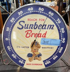 CONTEMPORARY SUNBEAM BREAD ADVERTISING THERMOMETER