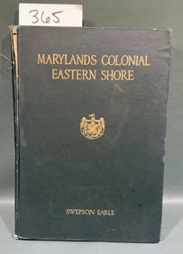 "MARYLAND'S COLONIAL EASTERN SHORE" BY SWEPSON EAR