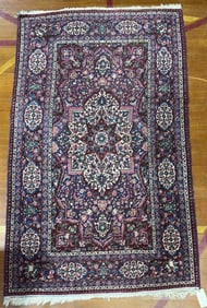 SMALL ANTIQUE HANDMADE ORIENTAL ROOM SIZE RUG
