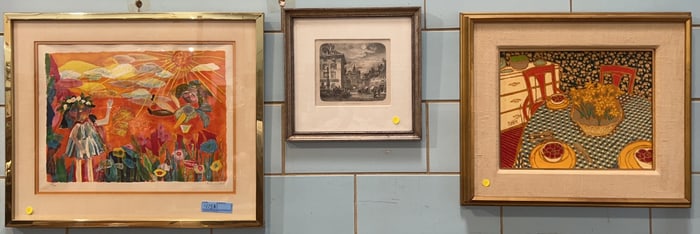 3 FRAMED PIECES OF ARTWORK