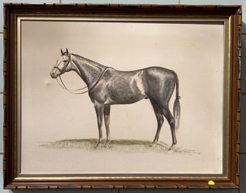 FRAMED OIL ON CANVAS OF HOUSE