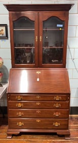 HENKEL HARRIS SOLID CHERRY SECRETARY DESK