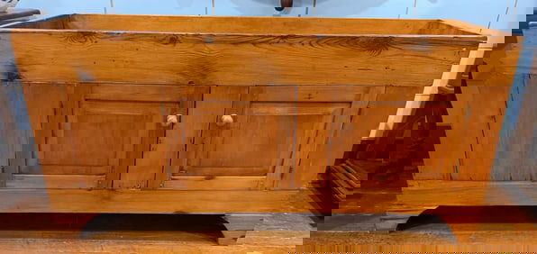 2 DRAWER ANTIQUE PINE DRY SINK