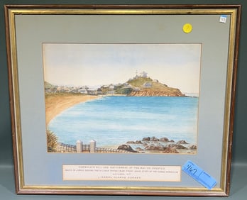 ISABEL CLARKE FORBES CHINA TRADE WATERCOLOR 1877